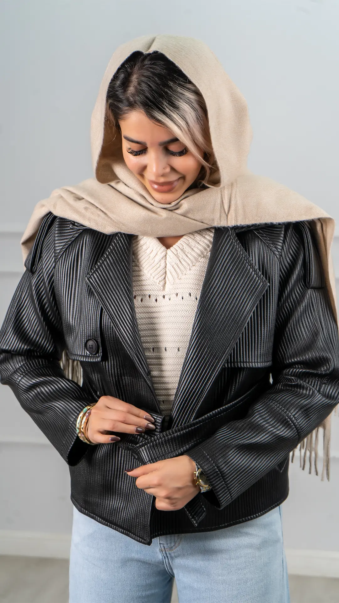 پالتو چرم زنانه آرتینا